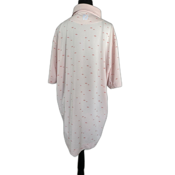 FootJoy Men’s Golf Polo Shirt | Pink | Size Large | Performance Fabric - Picture 2 of 6